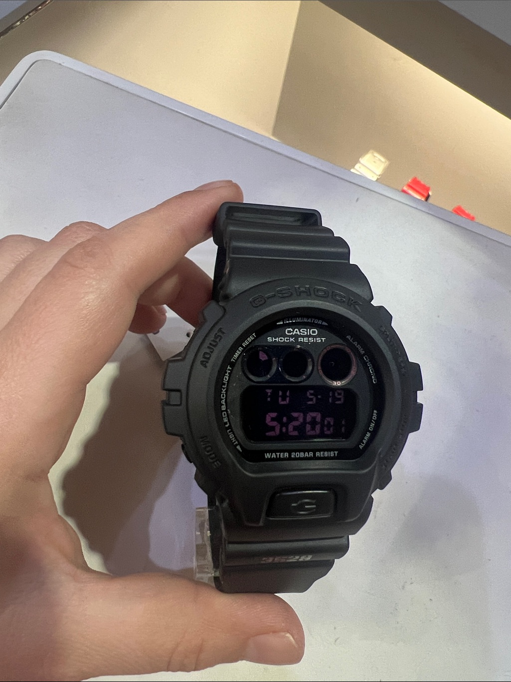 Casio GShock Matte Black Digital Sport Watch Casio GShock Matte Black Digital Sport Watch